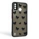 Чохол для телефона Tecno Spark 6 Go (KE5) с 3D принтом бантиків із захистом камери на техно спарк 6 го чорний 0033570 фото 1