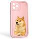 Чехол силиконовый оригинальный Soft Touch с 3D принтом мема сибу для Apple iPhone 11 Pro розовый (Полная защита камеры) 0047288 фото 1