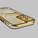 Чехол для Apple iPhone 12 Pro Max с золотой окантовкой с карманом для карт на айфон 12 про макс золотой 0012999 фото 5