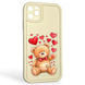 Чохол силіконовий оригінальний Soft Touch з 3D принтом милий ведмедик для Apple iPhone 11 Pro Max молочний (Повний захист камери) 0043183 фото 1