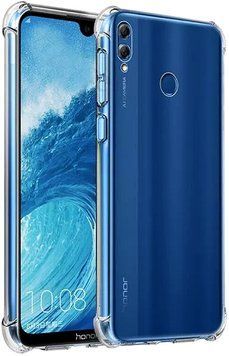 Прозорий чохол для Honor 8x з посиленими кутами із захистом камери протиударний (хонор 8х) 0061499 фото