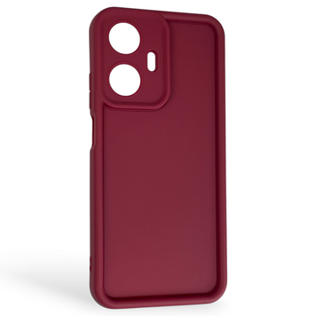 Чехол силиконовый Soft Touch для Realme C55 бордовый (Полная защита камеры) 0044013 фото