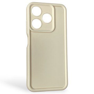 Чохол силіконовий Soft Touch для TECNO Spark 10 (KI5q) молочний (Повний захист камери) 0044063 фото