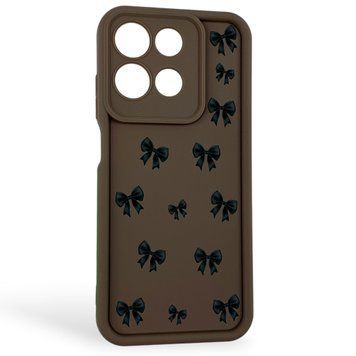 Чохол силіконовий Soft Touch з 3D принтом для Motorola G17 Power коричневий (Повний захист камери) 0057365 фото