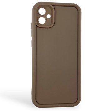 Чехол силиконовый Soft Touch для Samsung Galaxy A04e (A042F) коричневый (Полная защита камеры) 0053966 фото