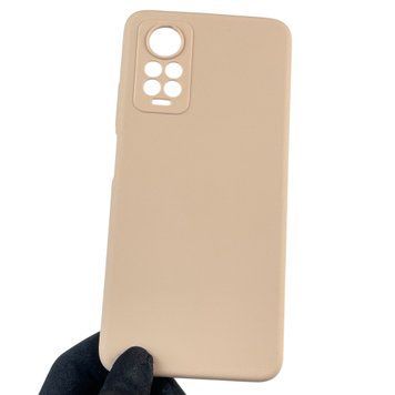 Чехол для Xiaomi Redmi Note 11 Pro 4G силиконовый с микрофиброй на сяоми редми нот 11 про 4г пудровый 0032677 фото