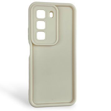 Чохол силіконовий Soft Touch для Infinix Hot 50 (X6882) молочний (Повний захист камери) 0054455 фото