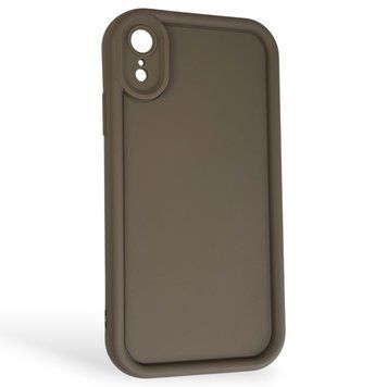 Чехол силиконовый Soft Touch для Apple iPhone Xr коричневый (Полная защита камеры) 0039370 фото