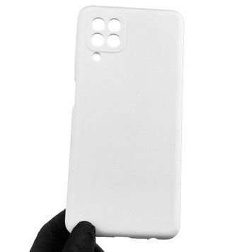 Чехол для Samsung Galaxy M22 4G (SM-M225F) силиконовый с микрофиброй нескользящий на самсунг м22 4г белый 0032128 фото