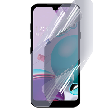 Плёнка гидрогелевая для LG Q31 МАТОВАЯ противоударная на лг к31 прозрачная 0035837 фото