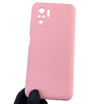 Чохол для Xiaomi POCO M5s силіконовий з мікрофіброю нековзний на сяомі поко м5с рожевий 0032494 фото