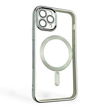 Чехол для Apple iPhone 11 Pro с линзами на камере с MagSafe на айфон 11 про серебряный 0034355 фото