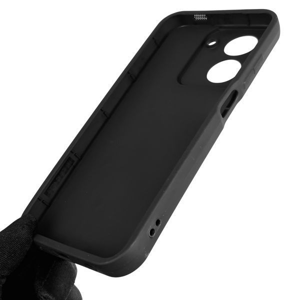 Чехол силиконовый оригинальный Soft Touch с 3D принтом злой котик для Xiaomi Redmi A5 EU черный (Полная защита камеры) 0046761 фото