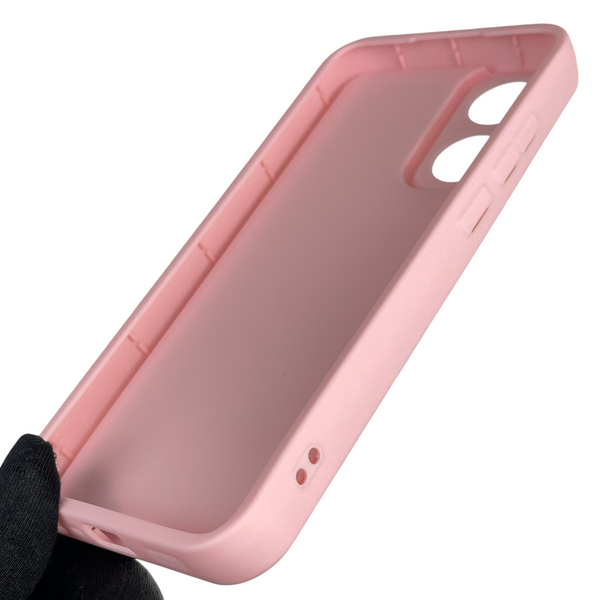 Чехол силиконовый Soft Touch с 3D принтом Майнкрафт для Oppo A78 4G розовый (Полная защита камеры) 0041061 фото