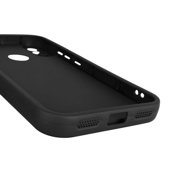 Чехол силиконовый оригинальный Soft Touch с 3D принтом смешного теда мишки для Xiaomi Redmi Note 7 черный (Полная защита камеры) 0049083 фото