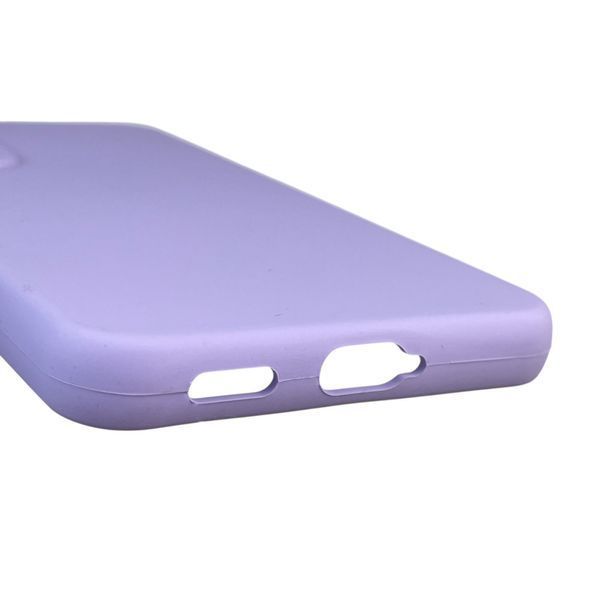 Чехол для Samsung Galaxy S22 (SM-S901B) силиконовый с микрофиброй нескользящий на самсунг с22 сиреневый 0032183 фото