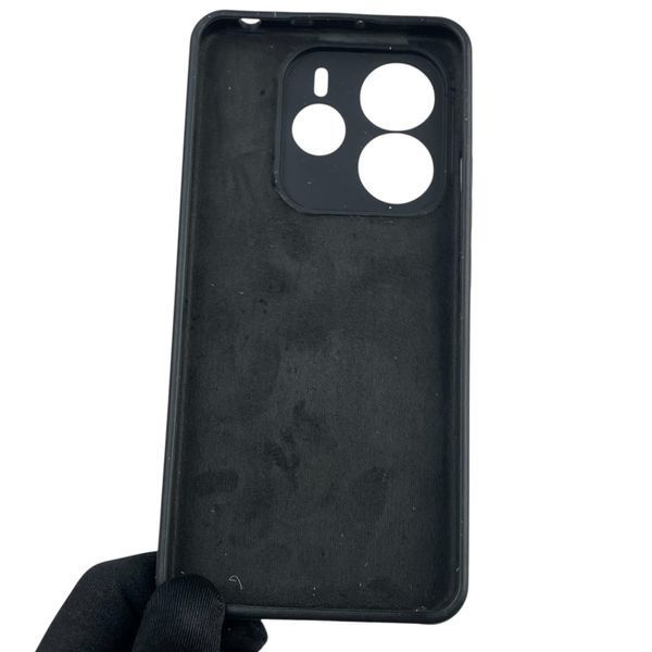 Чохол для Xiaomi Redmi Note 14 5G силіконовий з мікрофіброю нековзний на сяомі редмі нот 14 5г чорний 0032757 фото
