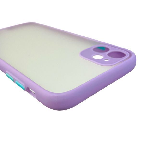 Чохол для Apple iPhone 11 протиударний із високими бортами із захистом камери на айфон 11 бузковий 0001298 фото