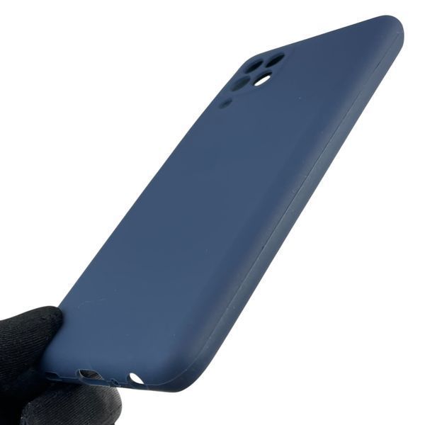 Чехол для Samsung Galaxy M32 4G (SM-M325F) силиконовый с микрофиброй на самсунг м32 4г темно-синий 0032141 фото