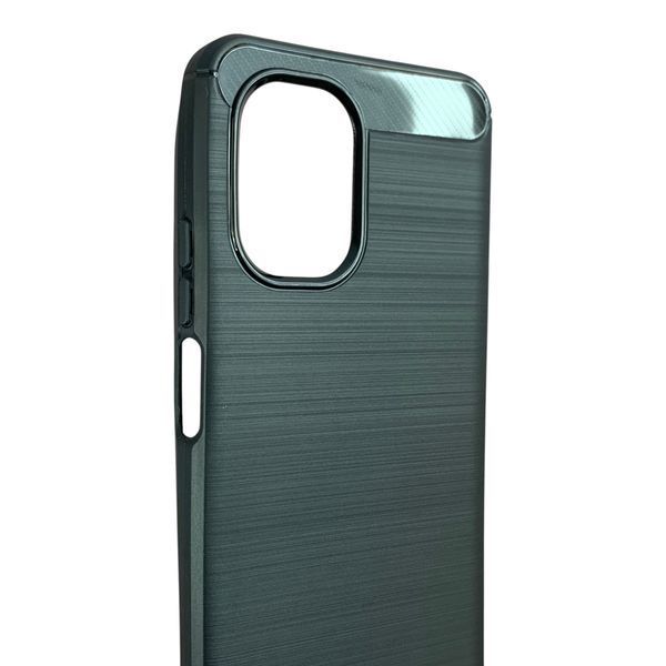 Чохол для Realme C30 чорний карбон (під карбон, тонкий) 0062406 фото