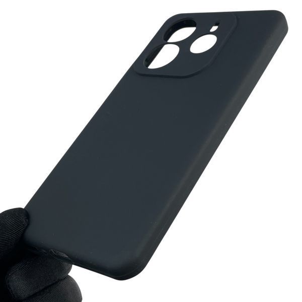 Чохол для Xiaomi Redmi Note 14 5G силіконовий з мікрофіброю нековзний на сяомі редмі нот 14 5г чорний 0032757 фото