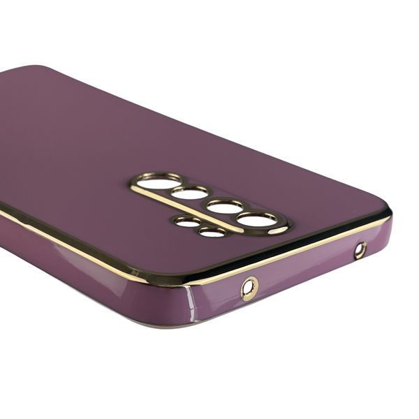 Чохол для Xiaomi Redmi Note 8 Pro глянсовий із золотою окантовкою із захистом камери на сяомі редмі нот 8 про 0008352 фото