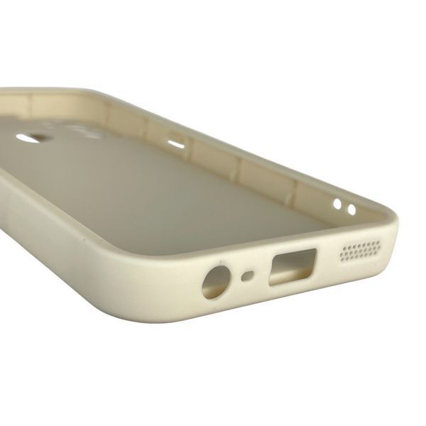 Чехол силиконовый оригинальный Soft Touch с 3D принтом злой котик для Oppo A53 молочный (Полная защита камеры) 0046259 фото
