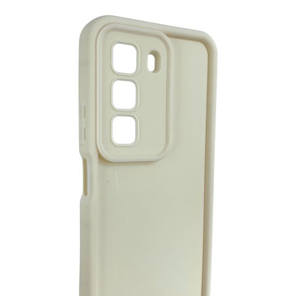 Чехол силиконовый Soft Touch для Infinix Hot 50 (X6882) молочный (Полная защита камеры) 0054455 фото