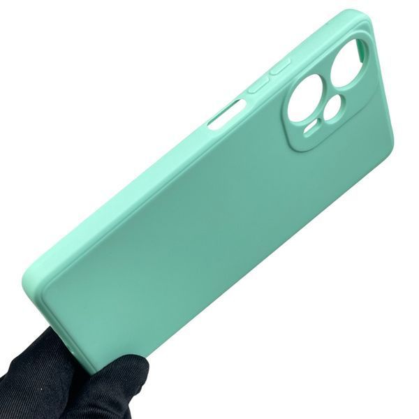 Чохол для Xiaomi POCO F5 з квадратними гранями із захистом камери на сяомі поко ф5 м'ятний 0012675 фото