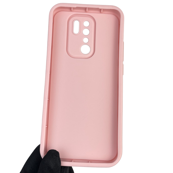 Чохол силіконовий Soft Touch з 3D принтом Майнкрафт для Xiaomi Redmi 9 рожевий (Повний захист камери) 0041489 фото
