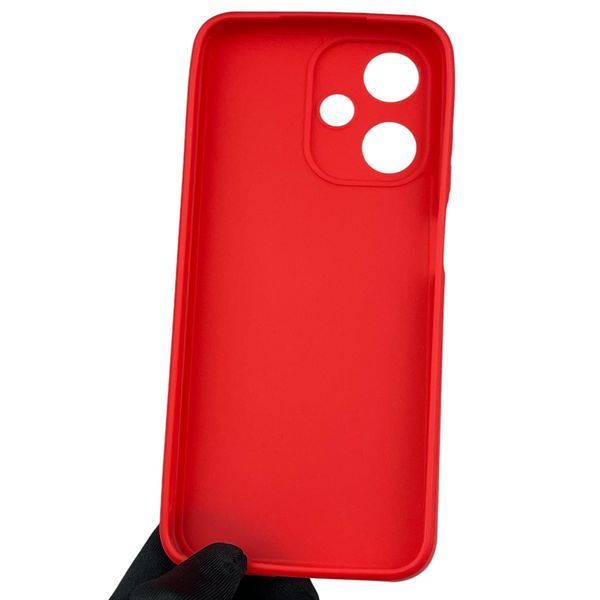 Чехол для Infinix Hot 30 Play с квадратными гранями с защитой камеры на инфиникс хот 30 плей красный 0012360 фото