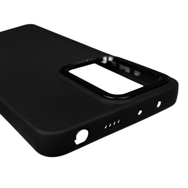 Чохол для Xiaomi Poco X5 Pro 5G матовий з високими бортами з мікрофіброю на сяомі поко х5 про 5г чорний 0002270 фото