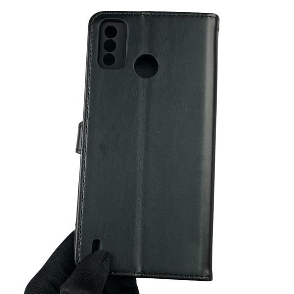 Чехол-книжка для Tecno Spark 6 Go (KE5) с магнитной застежкой с подставкой на техно спарк 6 Go черная 0011974 фото