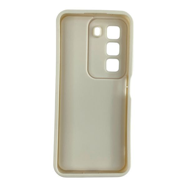 Чехол силиконовый Soft Touch для Infinix Hot 50 (X6882) молочный (Полная защита камеры) 0054455 фото