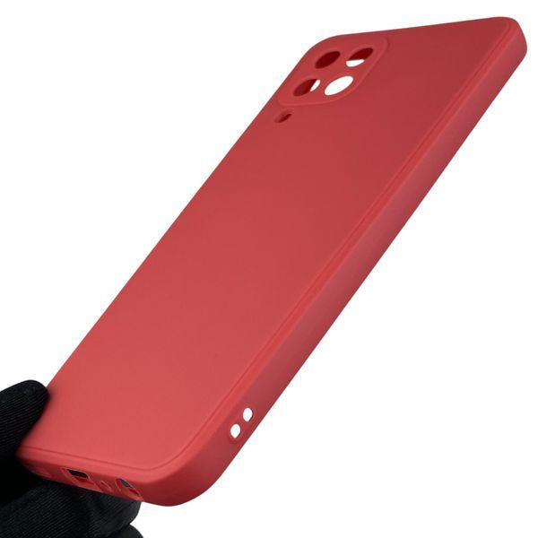 Чехол для Samsung Galaxy M33 (SM-M336) с квадратными гранями с защитой камеры на самсунг м33 красный 0012625 фото