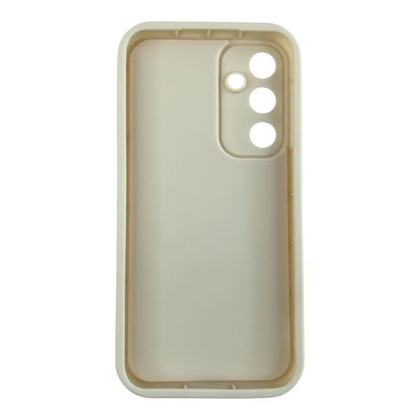 Чехол силиконовый Soft Touch с 3D принтом для Samsung Galaxy S23 FE молочный (Полная защита камеры) 0057715 фото