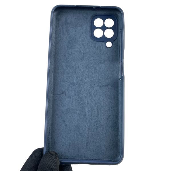 Чехол для Samsung Galaxy M32 4G (SM-M325F) силиконовый с микрофиброй на самсунг м32 4г темно-синий 0032141 фото