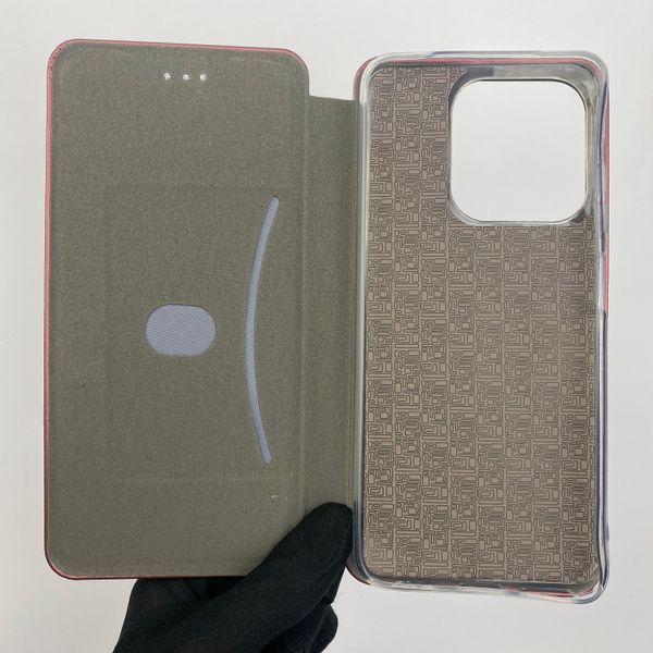 Чохол-книжка для TECNO Spark 10 KI5q з підставкою на техно спарк 10 бордова 0000848 фото