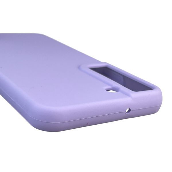 Чехол для Samsung Galaxy S22 (SM-S901B) силиконовый с микрофиброй нескользящий на самсунг с22 сиреневый 0032183 фото