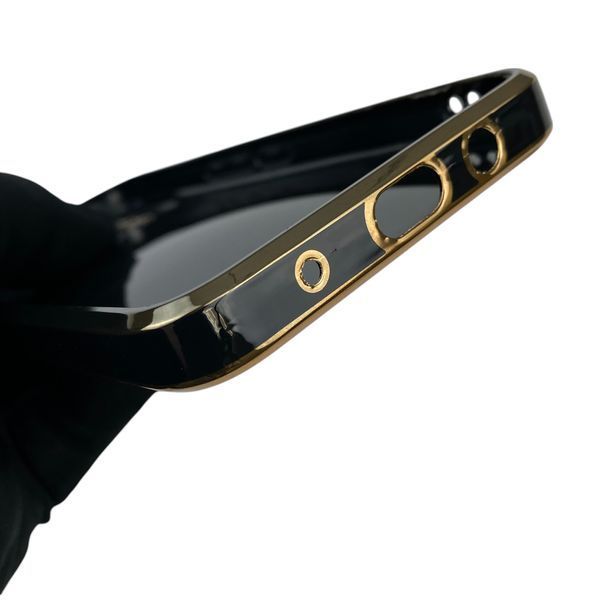 Чехол для Tecno Spark 7 KF6n с кольцом-подставкой с золотой окантовкой на техно спарк 7 черный gs1 0020719 фото