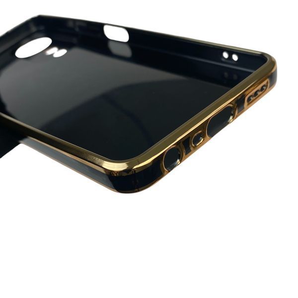 Чехол для OPPO A58 4G с кольцом MagSafe с золотой окантовкой на оппо а58 черный gs1 0022217 фото