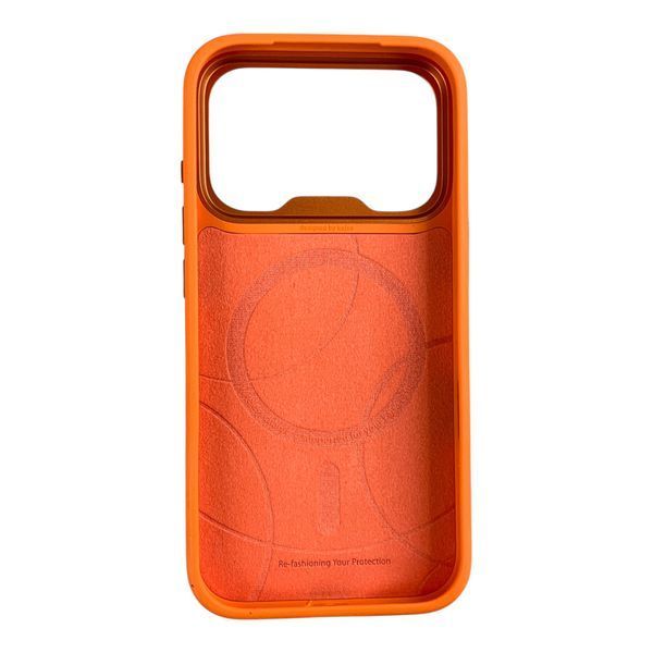 Чехол Kajsa Glamorous Imperial 2 для iPhone 18 Pro оранжевый Orange Plus (MagSafe, металлическое кольцо камеры, премиум) 0062105 фото