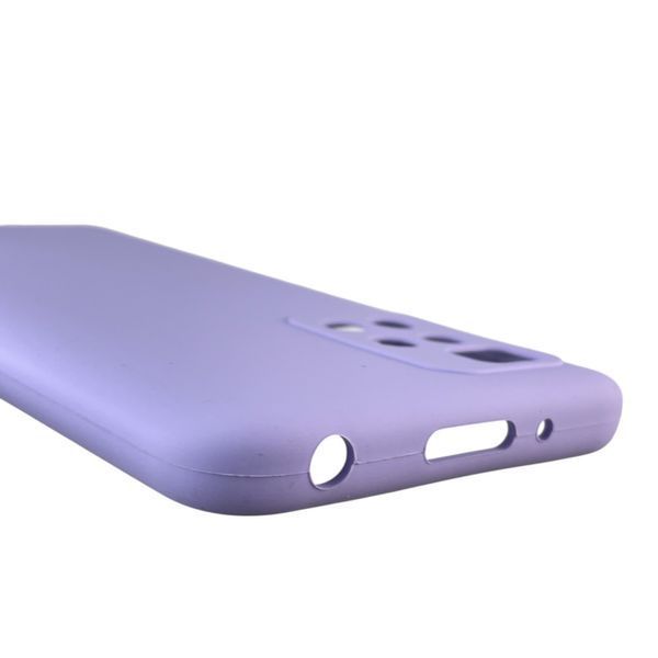 Чохол для Xiaomi Redmi 10 (4G) силіконовий з мікрофіброю нековзний на сяомі редмі 10 4г бузковий 0032554 фото