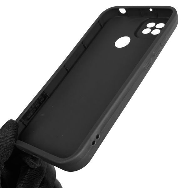 Чехол силиконовый оригинальный Soft Touch с 3D принтом смешного теда мишки для Xiaomi Redmi 9C черный (Полная защита камеры) 0048933 фото