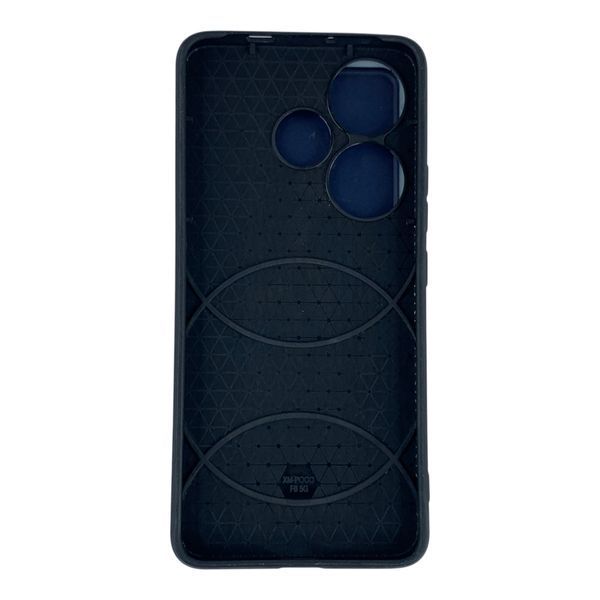 Чехол противоударный для Xiaomi Poco F6 с магнитной пластиной со шторкой на камере синий 0050812 фото