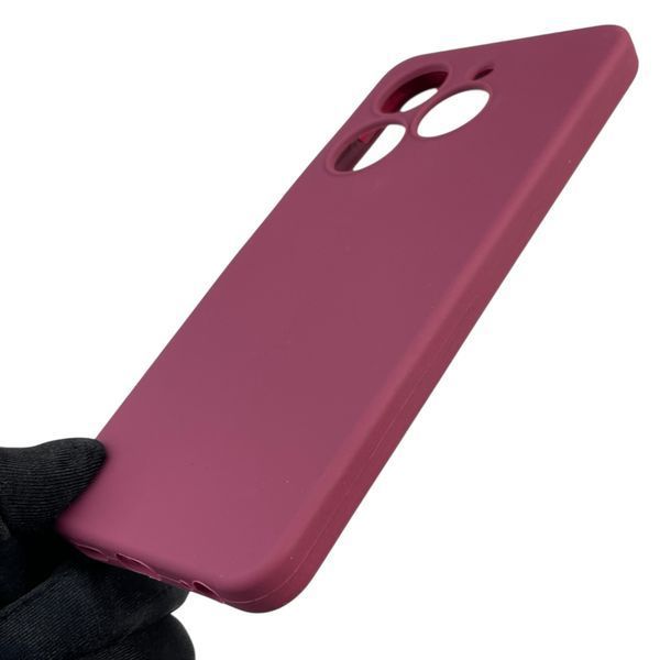 Чехол для TECNO Spark Go 2024 (BG6) силиконовый с микрофиброй нескользящий на техно спарк го 2024 бордовый 0032309 фото
