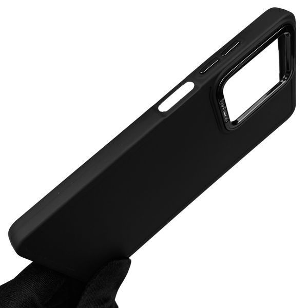 Чохол для Xiaomi Poco X5 Pro 5G матовий з високими бортами з мікрофіброю на сяомі поко х5 про 5г чорний 0002270 фото