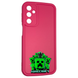 Чехол силиконовый Soft Touch с 3D принтом Майнкрафт для Samsung Galaxy M34 5G (SM-M346) малиновый (Полная защита камеры) 0041331 фото 1