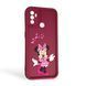 Чехол силиконовый Soft Touch с 3D принтом волшебной минни маус для OPPO A32 бордовый (Полная защита камеры) 0050547 фото 1