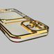 Чохол для Apple iPhone 16 із золотою окантовкою з кишенькою для карток на айфон 16 золотий 0013028 фото 2